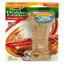 Nylabone Healthy Edibles All Natural Long Lasting Turkey Apple Dog Chew Treats 1 Count; Turkey Apple; 1ea-XL-Souper