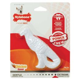 Nylabone Dental Dinosaur Power Chew Durable Dog Toy Chicken; 1ea-SMall-Regular 1 ct