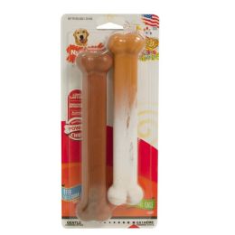 Nylabone Power Chew Flavor Frenzy Durable Dog Chew Toys Twin Pack Funnel Cake Shish Kabob; 1ea-Large-Giant 2 ct