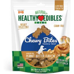 Nylabone Healthy Edibles Chewy Bites Dog Training Treats Peanut Butter; 1ea-6 oz
