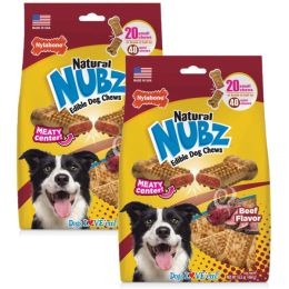 Nylabone Nubz Meaty Center Natural Long Lasting Edible Dog Chews 20 count; 1ea-SMall Up To 30 lb