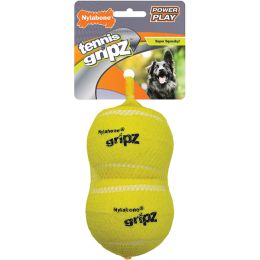Nylabone Power Play Dog Tennis Ball Gripz Tennis; 1ea-Large 2 ct