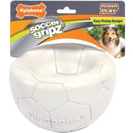 Nylabone Power Play Gripz Dog Soccer Ball Toy with Easy Pickup Design Soccer; 1ea-Medium 1 ct