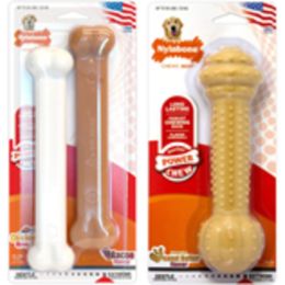 Nylabone Power Chew Durable Dog Chew Toys Twin Pack Beef Jerky Chicken; 1ea-Large-Giant 2 ct