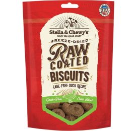 Stella and Chewys Dog Raw Coated Biscuits Duck 9Oz
