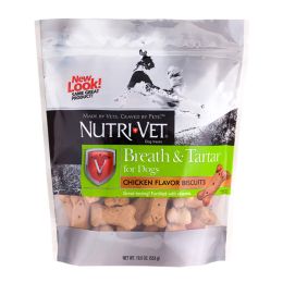 Nutri-Vet Breath and Tarter Dog Biscuits Mint and Parsley 19.5 oz