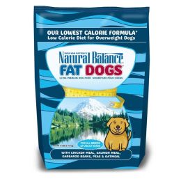 Natural Balance Pet Foods Fat Dogs Low Calorie Dry Dog Food Chicken  Salmon, 1ea/5 lb