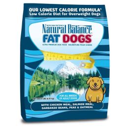 Natural Balance Pet Foods Fat Dogs Low Calorie Dry Dog Food Chicken  Salmon, 1ea/15 lb