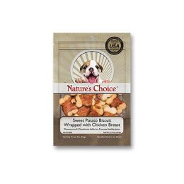 Loving Pets Natures Choice Chicken Wrapped Sweet Potato Biscuit Dog Treats 2 oz